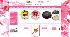 Desktop Screenshot of indiacakesngifts.com